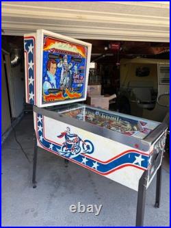 1977 Evil Knievel Pinball Machine, Good Condition