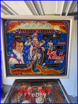 1977 Evil Knievel Pinball Machine, Good Condition