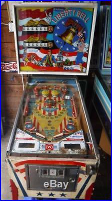 1977 Williams Liberty Bell Pinball Machine Arcade Game Parts Repair ...