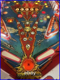 1978 Bally 6 Six Million Dollar Man Pinball Machine Prof Techs Plays Great Leds