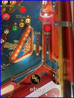 1978 Bally 6 Six Million Dollar Man Pinball Machine Prof Techs Plays Great Leds