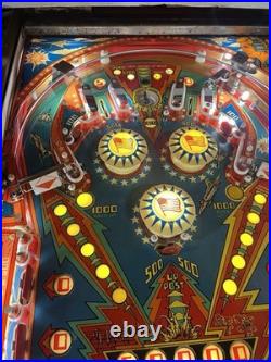 1978 Bally 6 Six Million Dollar Man Pinball Machine Prof Techs Plays Great Leds