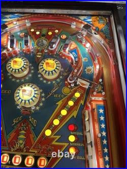 1978 Bally 6 Six Million Dollar Man Pinball Machine Prof Techs Plays Great Leds