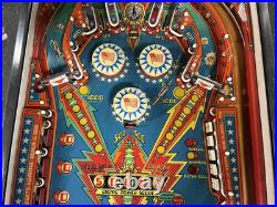 1978 Bally 6 Six Million Dollar Man Pinball Machine Prof Techs Plays Great Leds