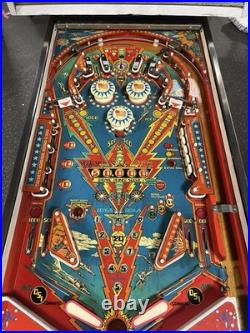 1978 Bally 6 Six Million Dollar Man Pinball Machine Prof Techs Plays Great Leds