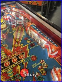 1978 Bally 6 Six Million Dollar Man Pinball Machine Prof Techs Plays Great Leds