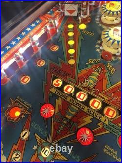 1978 Bally 6 Six Million Dollar Man Pinball Machine Prof Techs Plays Great Leds