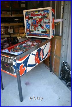 1978 Bally Bobby Orr POWERPLAY pinball machine -Everything works 100% -GOOD cond