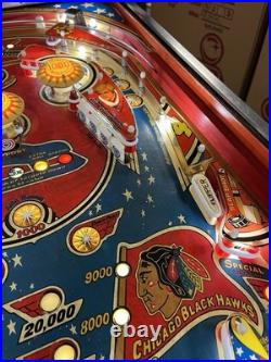 1978 Bally Bobby Orr Power Play Pinball Machine Prof Techs Plays Great 1978 Bally Bobby Orr Power Play Pinball Machine Prof Techs Plays Great