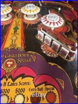 1978 Bally Mata Hari Pinball Machine Prof Techs Plays Great Refurbished 1978 Bally Mata Hari Pinball Machine Prof Techs Plays Great Refurbished