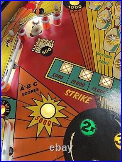 1978 Bally Strikes And Spares Pinball Machine Professional Techs Leds Bowling