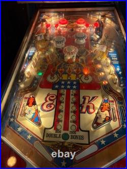 1978 Bally classic Evel Knievel pinball machine that has been fully refurbushed