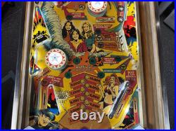 1978 Charlies Angels Pinball Machine Professional Techs Plays Great