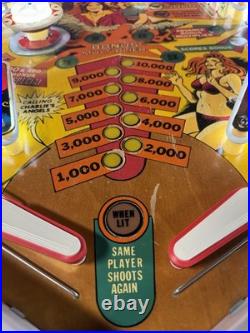 1978 Charlies Angels Pinball Machine Professional Techs Plays Great