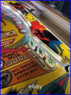 1978 Charlies Angels Pinball Machine Professional Techs Plays Great