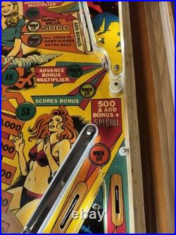 1978 Charlies Angels Pinball Machine Professional Techs Plays Great