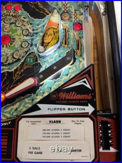 1978 Flash Pinball Machine Professional Techs Leds 8 Drop Targets 1978 Flash Pinball Machine Professional Techs Leds 8 Drop Targets