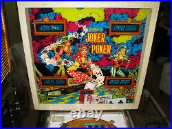 1978 Gottlieb Joker Poker Pinball Machine