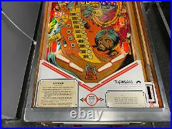 1978 Gottlieb Sinbad Pinball Machine Classic Leds Professional Techs Worked On