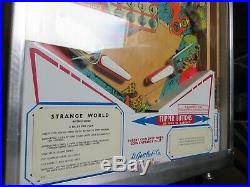 1978 Gottlieb Strange World Very Good Condition -Completely shopped out- RARE