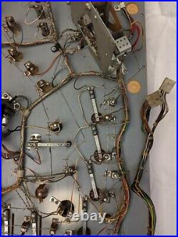 1978 Gottlieb's DRAGON Vintage Pinball Playfield Machine back drop art & wiring