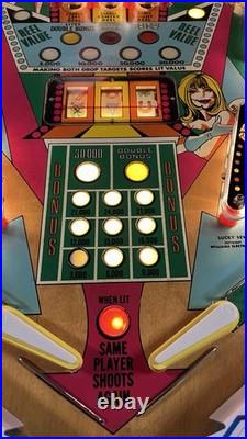 1978 Lucky Seven Pinball Machine Professional Techs Plays Great Fully Refursbhed