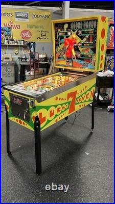 1978 Lucky Seven Pinball Machine Professional Techs Plays Great Fully Refursbhed