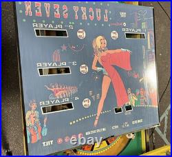 1978 Lucky Seven Pinball Machine Professional Techs Plays Great Fully Refursbhed