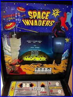 1978 SPACE INVADERS ARCADE by MIDWAY (All original except speaker)