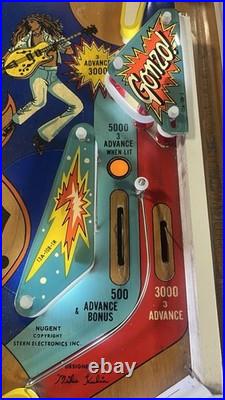 1978 Stern Ted Nugent Pinball Machine Plays Great