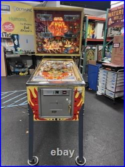 1978 Stern Wild Fyre Pinball Machine Professional Techs 7 Drop Targets 1978 Stern Wild Fyre Pinball Machine Professional Techs 7 Drop Targets