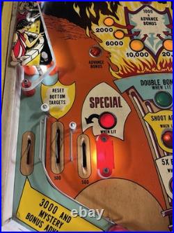 1978 Stern Wild Fyre Pinball Machine Professional Techs 7 Drop Targets 1978 Stern Wild Fyre Pinball Machine Professional Techs 7 Drop Targets