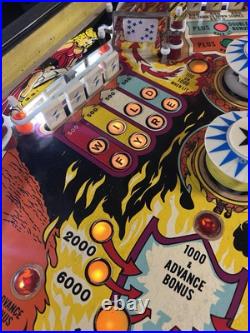 1978 Stern Wild Fyre Pinball Machine Professional Techs 7 Drop Targets 1978 Stern Wild Fyre Pinball Machine Professional Techs 7 Drop Targets