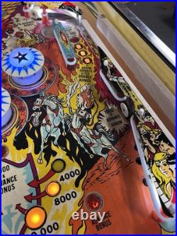 1978 Stern Wild Fyre Pinball Machine Professional Techs 7 Drop Targets 1978 Stern Wild Fyre Pinball Machine Professional Techs 7 Drop Targets