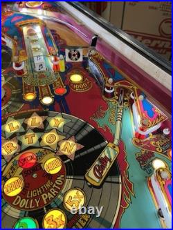 1979 Bally Dolly Parton Pinball Machine Prof Techs Plays Great