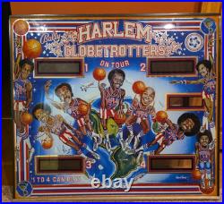 1979 Bally Harlem Globetrotters Originial Glass Pinball Backglass