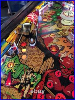 1979 Gorgar Pinball Machine Professional Techs First Talking Pin Nice Example 1979 Gorgar Pinball Machine Professional Techs First Talking Pin Nice Example