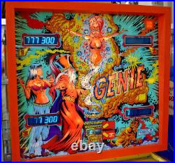 1979 Gottlieb Genie Pinball Machine shopped 100% working withNew Plastic Set & MPU