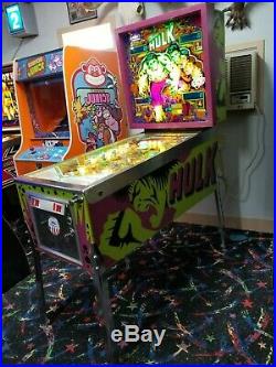 1979 Gottlieb System 1 Incredible Hulk Pinball Machine