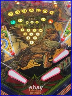 1979 Paragon Pinball Machine Professional Techs Leds Restored Beauty Bally 1979 Paragon Pinball Machine Professional Techs Leds Restored Beauty Bally