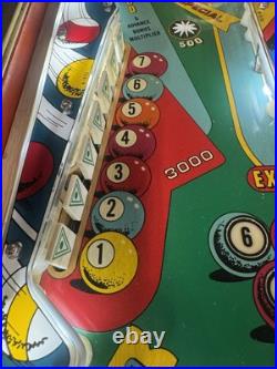 1979 Pinball Pool Pinball Machine Professional Techs Leds 14 Drop Targets 1979 Pinball Pool Pinball Machine Professional Techs Leds 14 Drop Targets