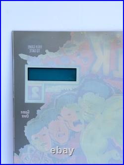 1979 The Incredible Hulk Pinball Machine Back Glass Original Excellent Cond