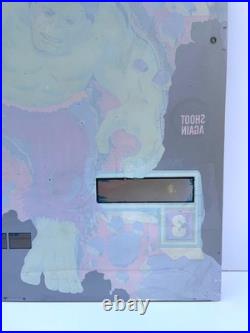 1979 The Incredible Hulk Pinball Machine Back Glass Original Excellent Cond