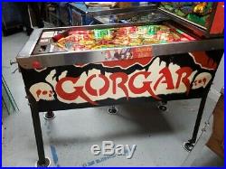 1979 Williams Gorgar Pinball Machine Nice Leds First Talking Pinball Machine