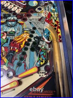 1980 Alien Poker Pinball Machine Professional Techs Nice Example