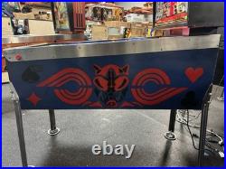 1980 Alien Poker Pinball Machine Professional Techs Nice Example