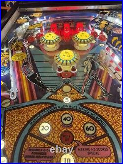 1980 Bally Rolling Stones Pinball Machine Prof Techs Leds Great Playfield