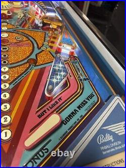 1980 Bally Rolling Stones Pinball Machine Prof Techs Leds Great Playfield