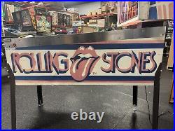 1980 Bally Rolling Stones Pinball Machine Prof Techs Leds Great Playfield