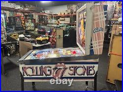 1980 Bally Rolling Stones Pinball Machine Prof Techs Leds Great Playfield